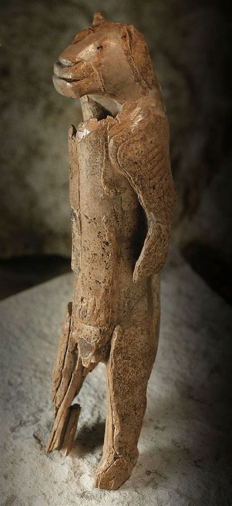 Lion Man Of Hohlenstein Stadel Mammoth Ivory C 28000bc Prehistoric