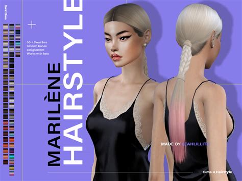 Simsdom Sims 4 Cc Hairstyles 2020 Medium Length Nilyn