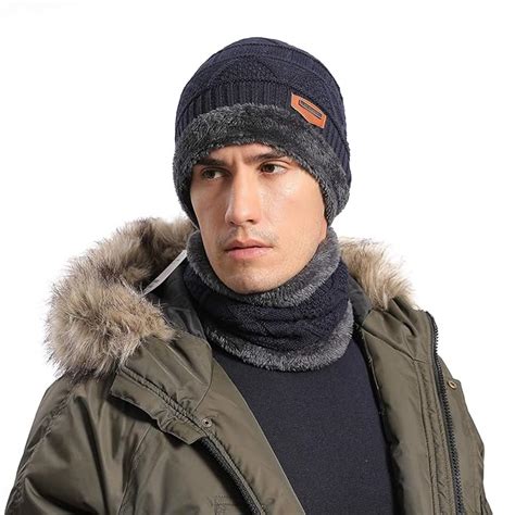 Buy Novforth Winter Beanie Hats Scarf Set Warm Knit Neck Warmer Hats