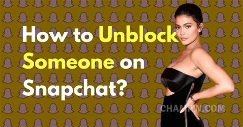 In the same way, you can also simply unblock blocked users with just a few taps. How to Unblock Someone on Snapchat in 2020 (+Old Chats)