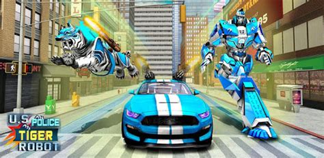 Us Police Transform Robot Car White Tiger Game For Pc How To Install