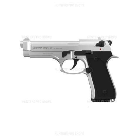 Pistola Fogueo Retay Mod 92 Matte Chrome Hunters Pro Shops