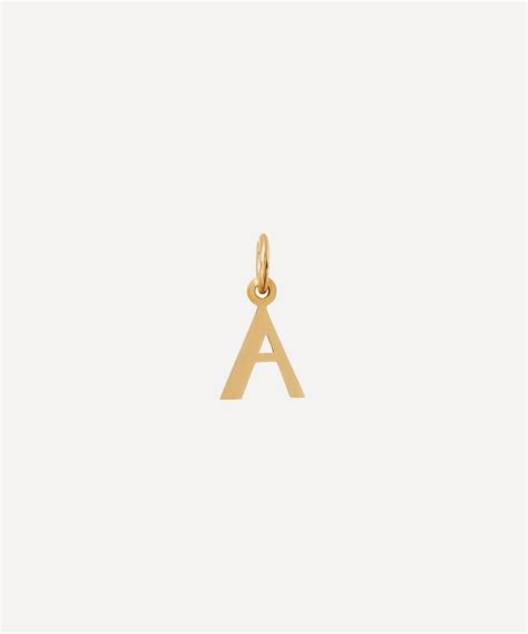 9ct Gold Letter A Alphabet Pendant
