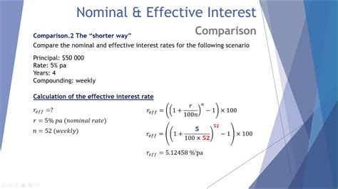 Effective And Nominal Interest Rates Youtube