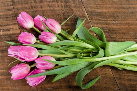 Bouquet Of Cut Tulip Flowers High Quality Nature Stock Photos