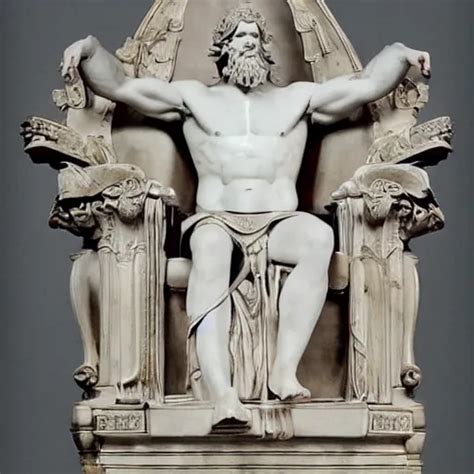 Zeus Sitting On His Throne In Olympus Stable Diffusion Openart