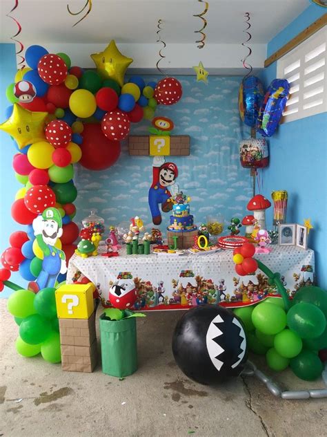 Super Mario Bros Decoracion De Mario Bros Como Decorar Un Cumpleaños