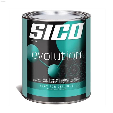 Sico Evolution 946 Ml Flat White Latex Ceiling Paint Sico