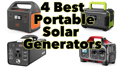4 Best Portable Solar Generators Youtube