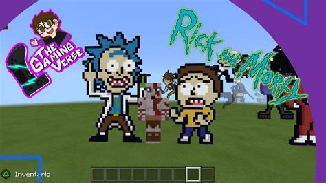 Minecraft Rick And Morty Pixel Art Youtube