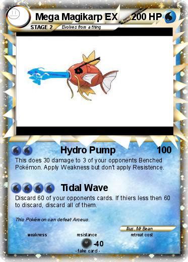 Pokémon Mega Magikarp Ex 6 6 Hydro Pump My Pokemon Card