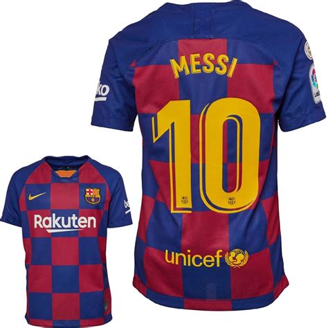 Nike Jongens Fcb Barcelona Messi 10 La Liga Home Voetbal Jersey Multi