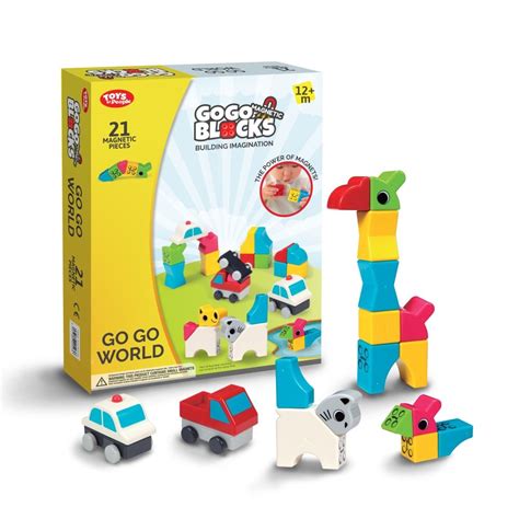 Toys By People® Go Go Blocks™ Go Go World 21 Pc Magnetic Blocks 10