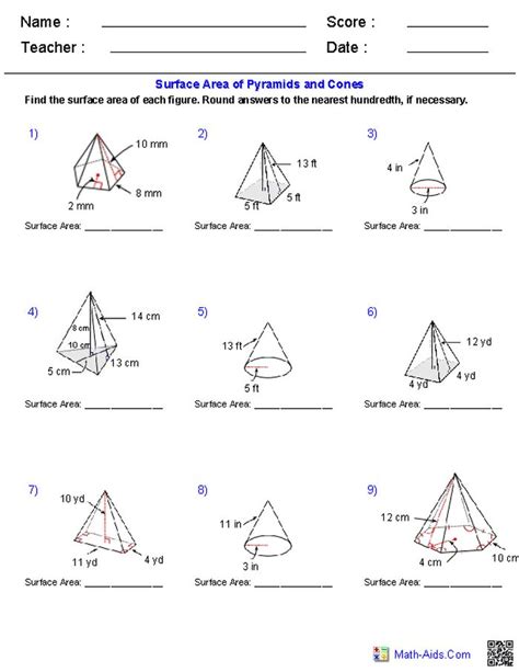 6th Grade Math Geometry Worksheet