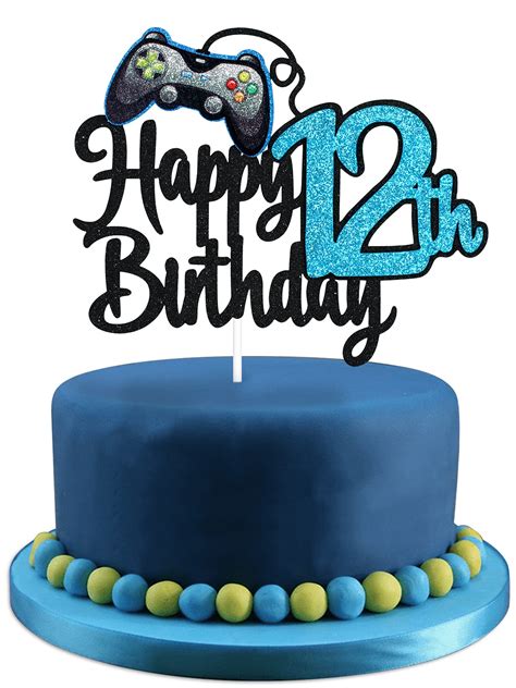Buy Video Game Happy 12th Birthday Cake Topper Video Game Boys 12th