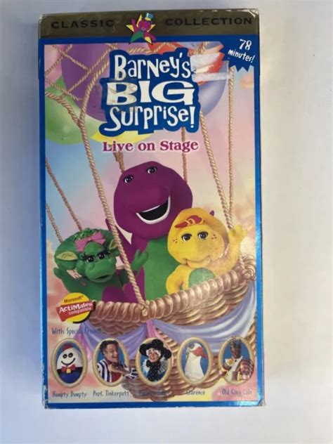 Barney Barneys Big Surprise Live On Stage Classic Collection Vhs