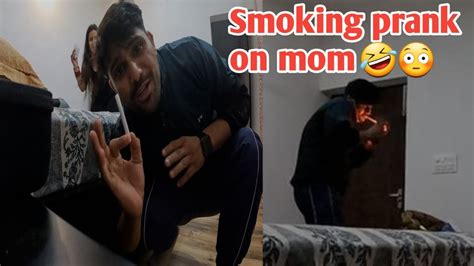 Smoking Cigarette Prank On Mom Gone Wrong Youtube