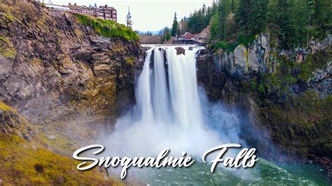 Snoqualmie Falls Drone Tour Washington State Top Waterfall Youtube