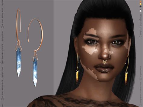 The Sims Resource Crystal Earrings