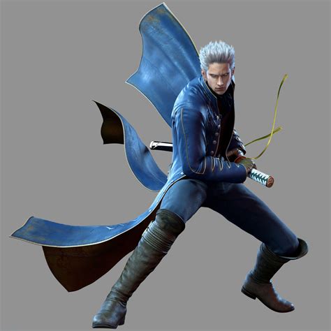 New Official Rendering Of Vergil From Devil May Cry Pinnacle Of Combat