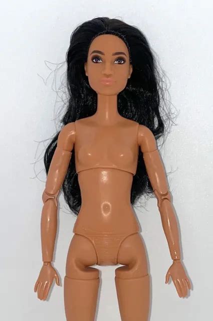 BARBIE FASHIONISTAS 147 Made To Move Hybrid NUDE Articulated Doll Black
