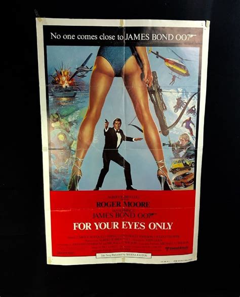 Original James Bond For Your Eyes Only Poster United Artists Film