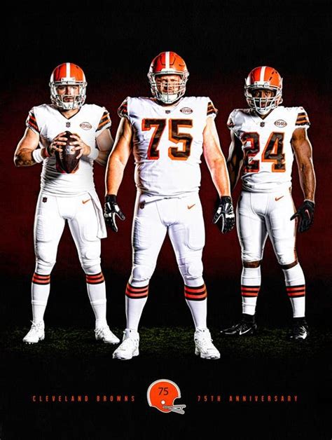 Clean Iconic And Traditional Cleveland Browns Unveil Special 75th