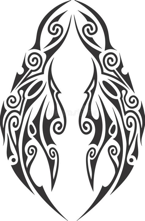Tribal Mask Tattoo Illustration Stock Illustration Illustration Of