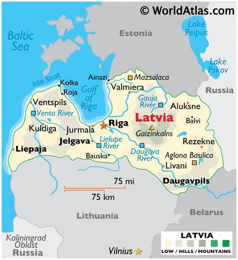 Latvia Map Geography Of Latvia Map Of Latvia