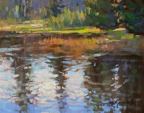 Reflective Water Painting The Poetic Landscape Painting The Poetic