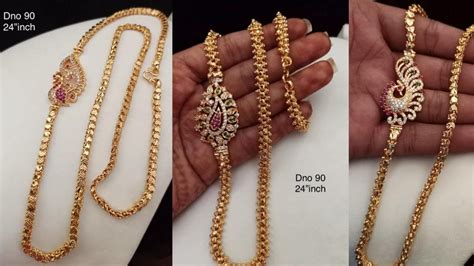 Latest 1 Gram Gold Thali Chains Designs With Price With Price Thali