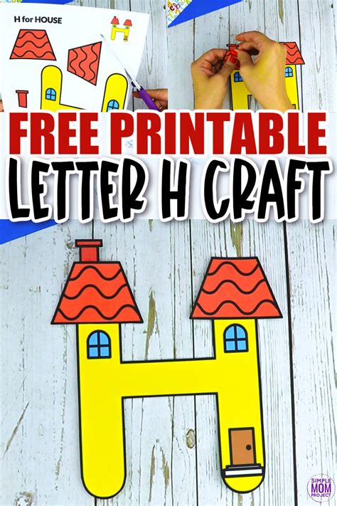 Free Printable Letter H Craft Template Simple Mom Project