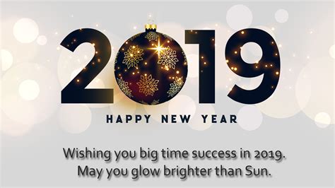 Happy new year 2019 best quotes: 2019 Happy New Year Greeting Message 4K Wallpaper | HD ...