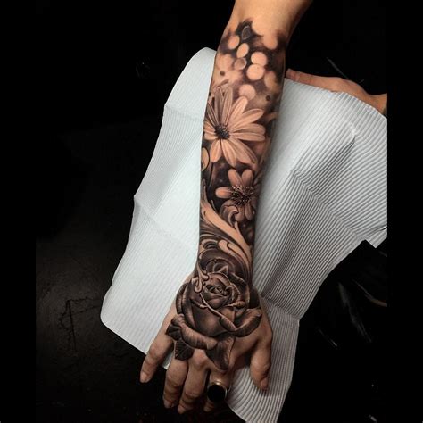 Floral Half Sleeve Tattoo Ideas