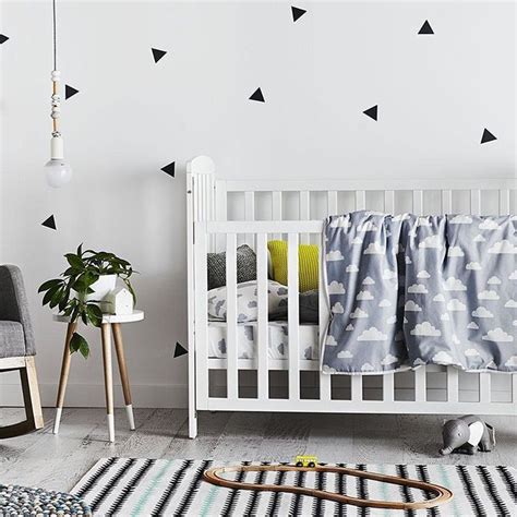 Beautiful Monochrome Nursery With Little Pops Of Colour Via Adairs On