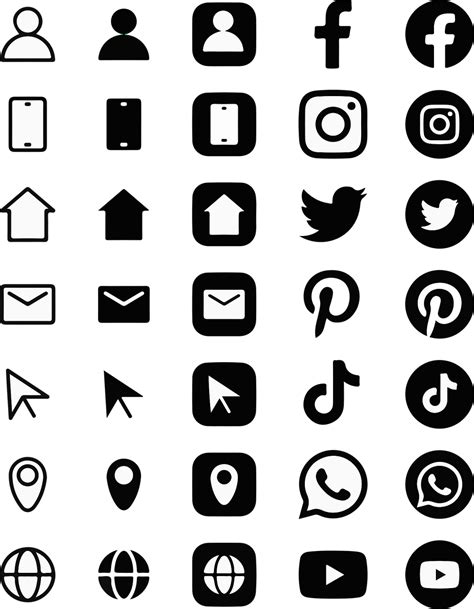 Download Social Media Apps Icons Royalty Free Vector Graphic Pixabay