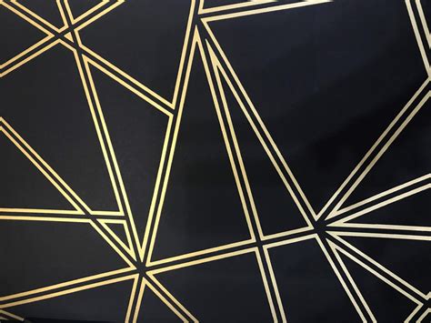 Paladium Geometric Wallpaper Black Gold Holden 90114 Wallpaper Sales