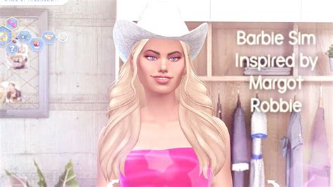 Barbie Sim Inspired By Margot Robbie From Movie Barbie 2023 Sims 4