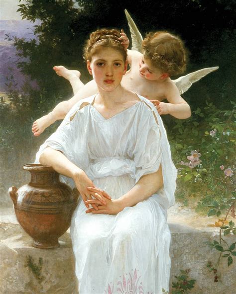 William Adolphe Bouguereau Whisperings Of Love 1889 New Orleans Museum