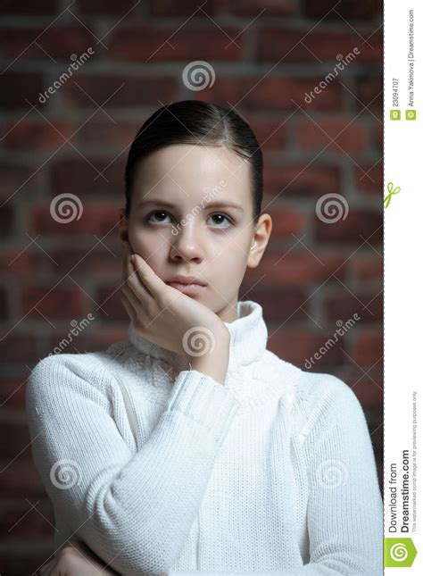Unhappy Girl Stock Image Image Of Head Blonde Expression 23094707