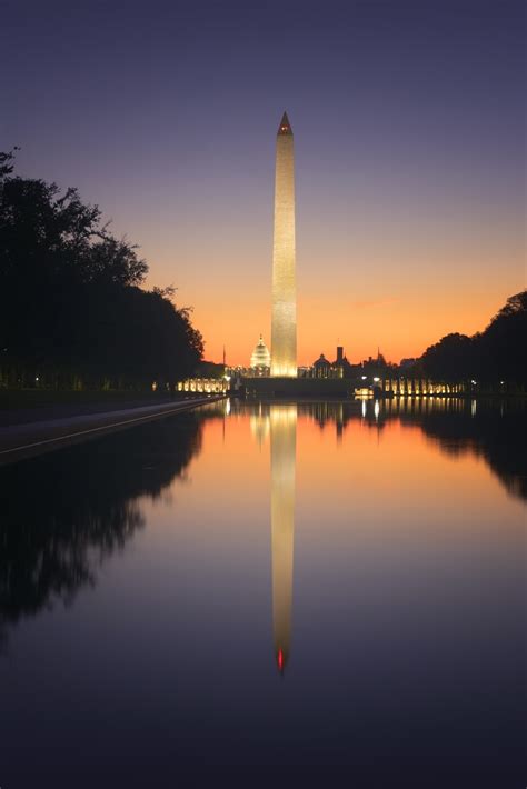 Lincoln Memorial Reflecting Pool Sunrise