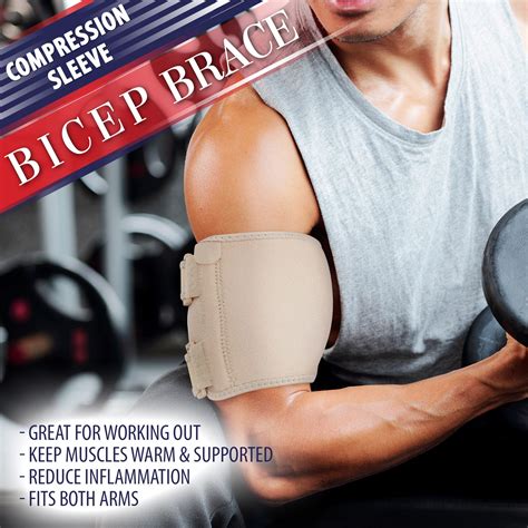 bicep tendonitis brace bicep compression sleeve for triceps and biceps muscle support upper arm