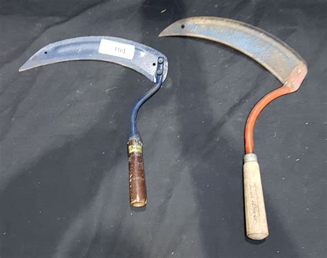 2 Antique Hand Scythes