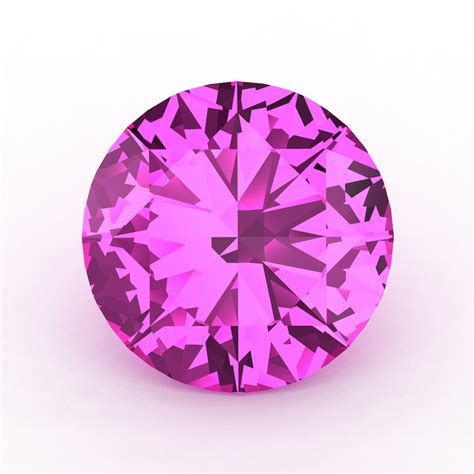 Art Masters Gems Calibrated 50 Ct Round Light Pink Sapphire Created
