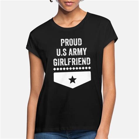 Shop Proud Army Girlfriend T Shirts Online Spreadshirt