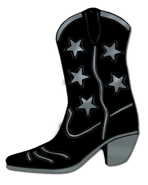 Western Boots Silhouette Image Clipart Best