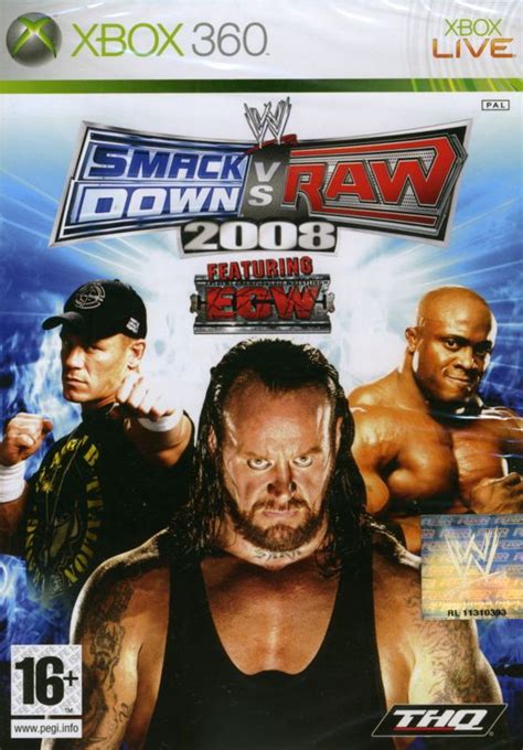 Wwe Smackdown Vs Raw 2008 2007 Xbox 360 Box Cover Art Mobygames