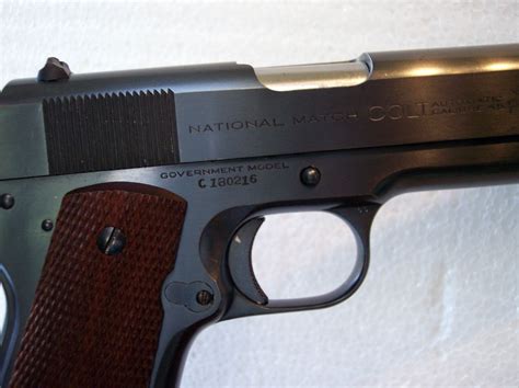 Colt Government Model National Match 45 Acp Serial Number C180216