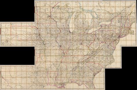 Composite Map Of Rand McNally Co S New Shippers Railroad Map Of The United States Scale