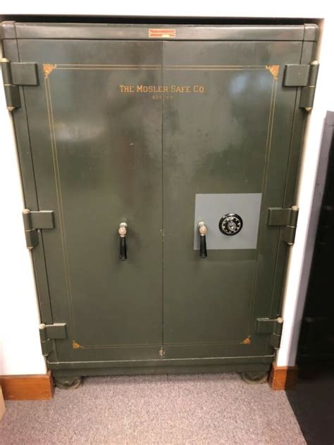 Antique 2 Door Mosler Safe Class Four Hour Fire With Combination
